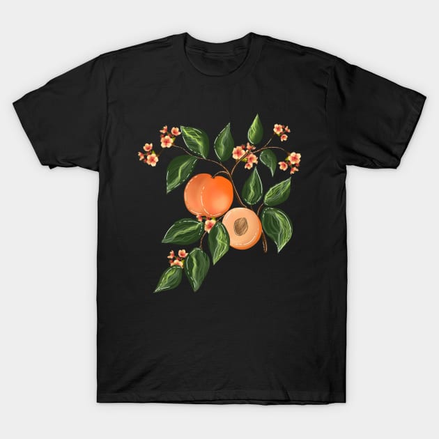 Peach pattern 6 T-Shirt by Miruna Mares